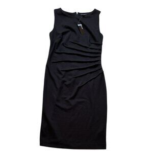 Jacob NWT Black Sleeveless Classic Shift Dress Size Small NEW